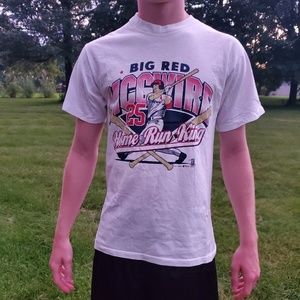 Mark McGwire 90s vintage Home Run King T shirt